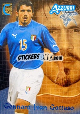 Sticker Gattuso - Azzurri Trading Cards 2004 n. 18 - Panini