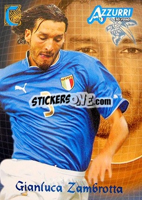 Sticker Zambrotta - Azzurri Trading Cards 2004 n. 23 - Panini