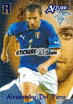 Sticker Del Piero - Azzurri Trading Cards 2004 n. 27 - Panini