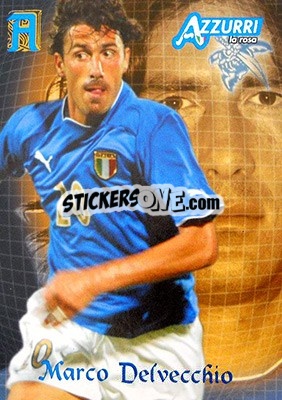 Sticker Delvecchio - Azzurri Trading Cards 2004 n. 28 - Panini