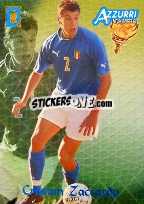 Sticker Zaccardo - Azzurri Trading Cards 2004 n. 33 - Panini