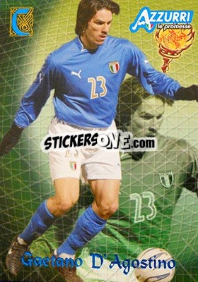 Sticker D'Agostino - Azzurri Trading Cards 2004 n. 35 - Panini