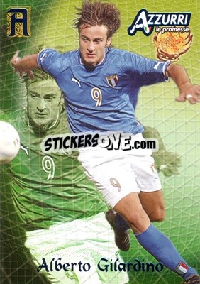 Sticker Gilardino - Azzurri Trading Cards 2004 n. 37 - Panini