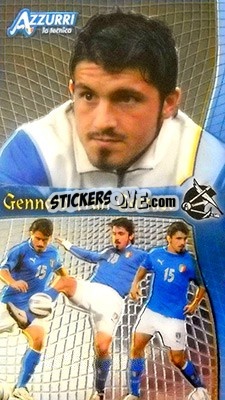 Sticker Gattuso - Azzurri Trading Cards 2004 n. 42 - Panini