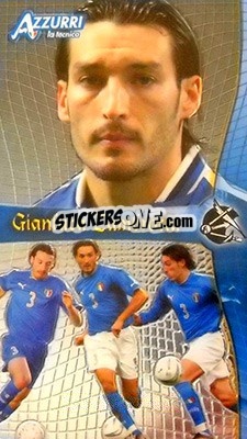 Sticker Zambrotta - Azzurri Trading Cards 2004 n. 44 - Panini