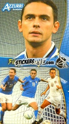 Sticker Filippo Inzaghi - Azzurri Trading Cards 2004 n. 46 - Panini