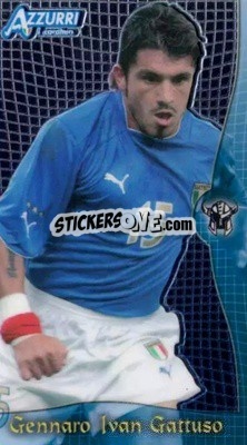 Sticker Gattuso - Azzurri Trading Cards 2004 n. 52 - Panini