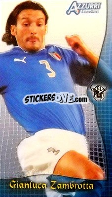 Sticker Zambrotta - Azzurri Trading Cards 2004 n. 54 - Panini