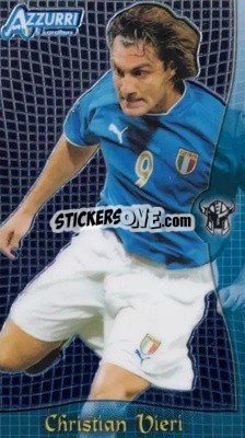 Sticker Vieri - Azzurri Trading Cards 2004 n. 58 - Panini