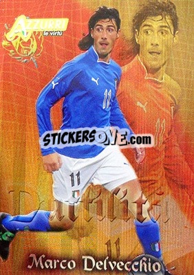 Cromo Delvecchio: duttilita - Azzurri Trading Cards 2004 - Panini