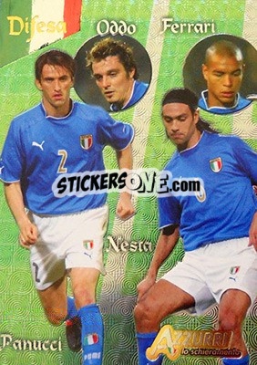Sticker Difesa - Azzurri Trading Cards 2004 n. 68 - Panini