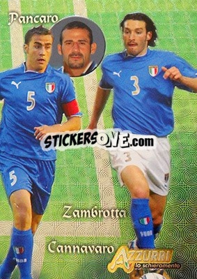 Sticker Difesa - Azzurri Trading Cards 2004 n. 70 - Panini