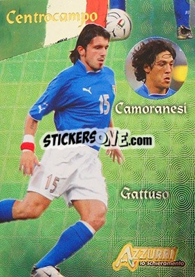 Sticker Centrocampo - Azzurri Trading Cards 2004 n. 71 - Panini