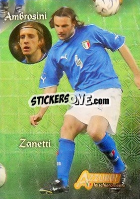 Sticker Centrocampo - Azzurri Trading Cards 2004 n. 73 - Panini