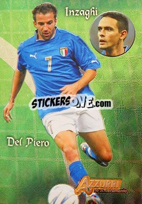 Sticker Attaco - Azzurri Trading Cards 2004 n. 76 - Panini