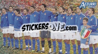 Sticker Fratelli d'italia - Azzurri Trading Cards 2004 - Panini