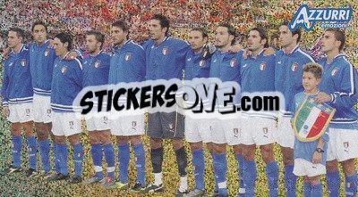 Sticker Fratelli d'italia - Azzurri Trading Cards 2004 n. 80 - Panini
