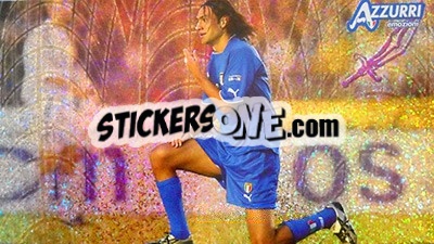 Sticker Pronto Allo Scatto (Nesta) - Azzurri Trading Cards 2004 n. 81 - Panini