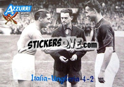 Sticker Italia-Ungheria 1938 - Azzurri Trading Cards 2004 n. 105 - Panini