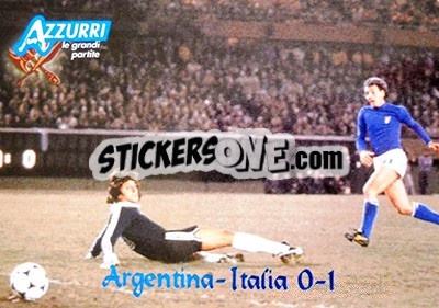 Figurina Argentina-Italia 1978 - Azzurri Trading Cards 2004 - Panini