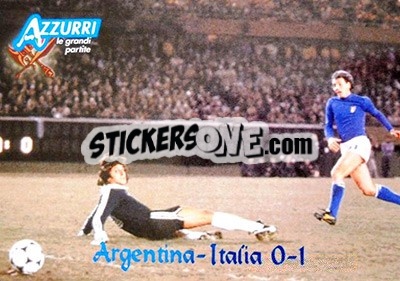 Sticker Argentina-Italia 1978 - Azzurri Trading Cards 2004 n. 108 - Panini