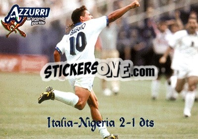Figurina Italia-Nigeria 1994 - Azzurri Trading Cards 2004 - Panini