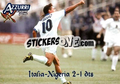 Sticker Italia-Nigeria 1994 - Azzurri Trading Cards 2004 n. 112 - Panini