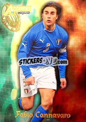 Sticker Cannavaro - Azzurri Trading Cards 2004 n. 122 - Panini