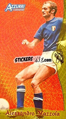 Sticker Mazolla - Azzurri Trading Cards 2004 n. 132 - Panini