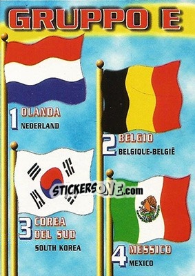 Sticker FRANCIA 98-Gruppo E - Azzurri ai Mondiali 1998 - Panini