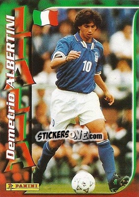 Figurina Demetrio Albertini - Azzurri ai Mondiali 1998 - Panini