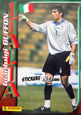 Sticker Gianluigi Buffon - Azzurri ai Mondiali 1998 n. 14 - Panini