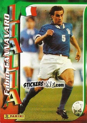 Sticker Fabio Cannavaro - Azzurri ai Mondiali 1998 - Panini