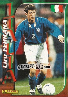 Cromo Ciro Ferrara - Azzurri ai Mondiali 1998 - Panini