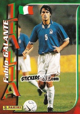 Sticker Fabio Galante - Azzurri ai Mondiali 1998 - Panini