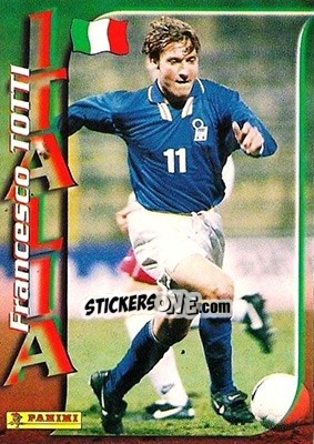 Sticker Francesco Totti - Azzurri ai Mondiali 1998 n. 34 - Panini