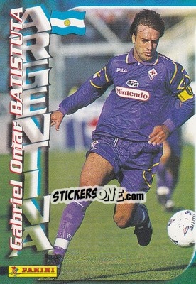 Sticker Gabriel O. Batistuta - Azzurri ai Mondiali 1998 n. 40 - Panini