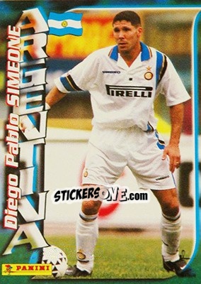 Sticker Diego P. Simeone - Azzurri ai Mondiali 1998 n. 60 - Panini