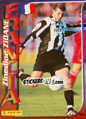 Sticker Zinedine Zidane - Azzurri ai Mondiali 1998 n. 68 - Panini