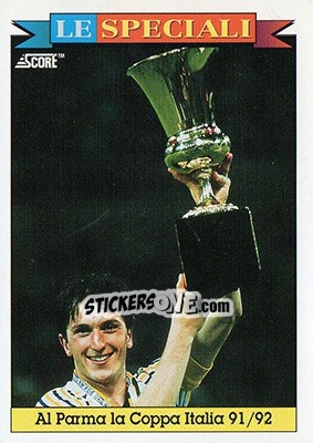 Figurina Al Parma la Coppa Italia 91/92