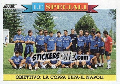 Cromo Obiettivo: La Coopa Uefa-Il Napoli - Italian League 1993 n. 16 - Score
