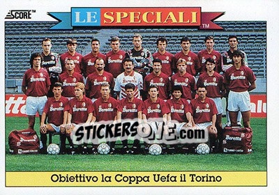 Sticker Obiettivo la Coppa Uefa il Torino - Italian League 1993 n. 18 - Score
