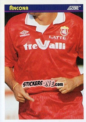 Sticker Ancona - Italian League 1993 - Score