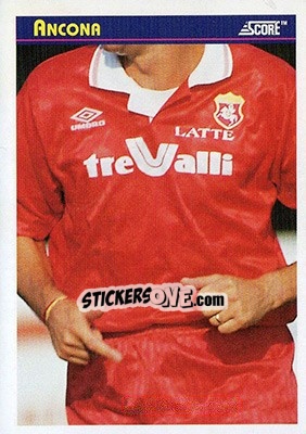 Sticker Ancona - Italian League 1993 n. 19 - Score