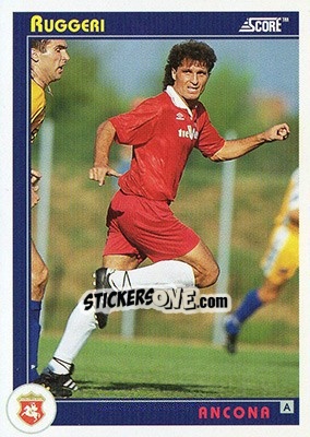 Sticker Ruggeri - Italian League 1993 n. 24 - Score