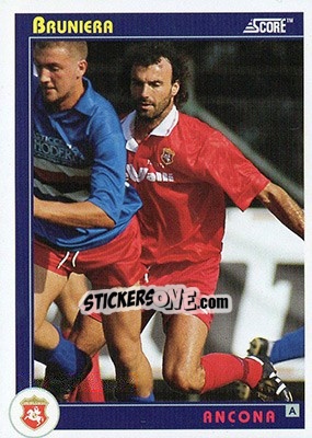 Figurina Bruniera - Italian League 1993 - Score
