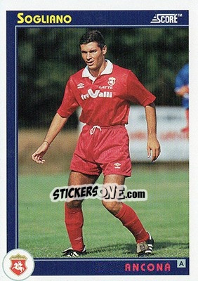 Sticker Sogliano - Italian League 1993 n. 33 - Score