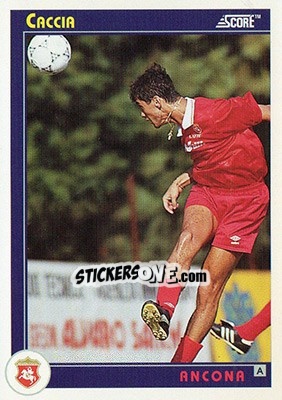 Figurina Caccia - Italian League 1993 - Score