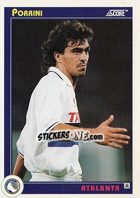 Sticker Porrini - Italian League 1993 n. 39 - Score