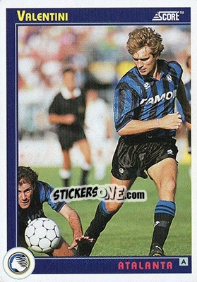 Sticker Valentini - Italian League 1993 n. 41 - Score